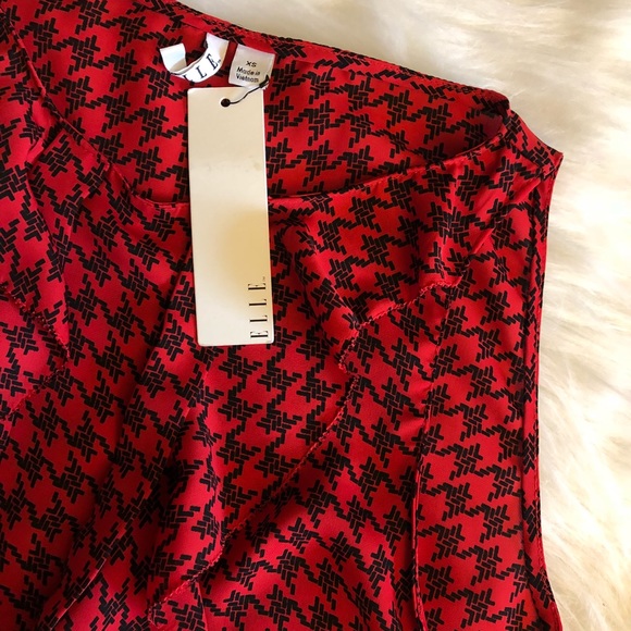 Elle Cascade Ruffle Shell NWT! - Picture 3 of 4